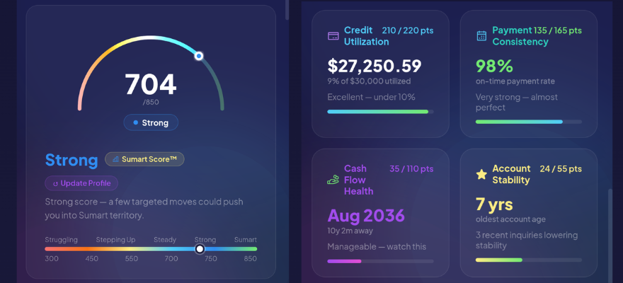 Sumart Credit Score preview